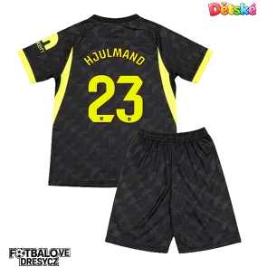 Atletico Madrid Morten Hjulmand #23 Dětské Venkovní dres komplet 2026-27 Krátký Rukáv (+ trenýrky)
